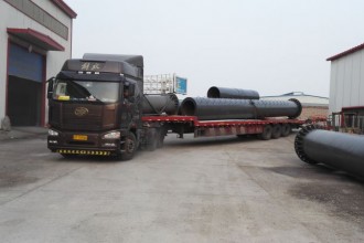 萬杰高立柱裝車及施工現場